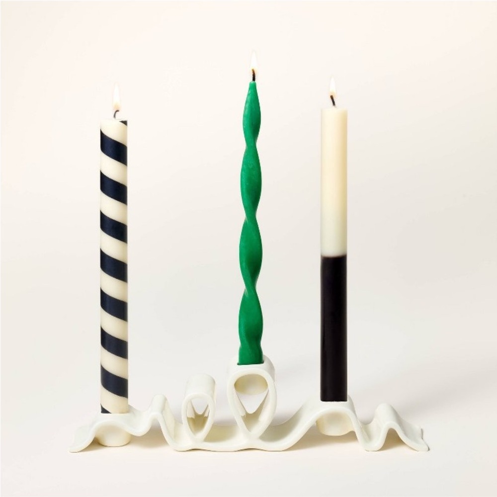 5ct Taper Candle Set Black/Cream/Green
- kate spade new york x Target - Picture 2 of 4